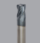 LMT ONSRUD MXQ2650010 Solid Carbide end mill, 4 flute, 0.030 corner rad, standard length, ESG coated