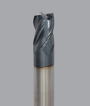 LMT ONSRUD MXQ2650009 Solid Carbide end mill, 4 flute, 0.015 corner rad, standard length, ESG coated